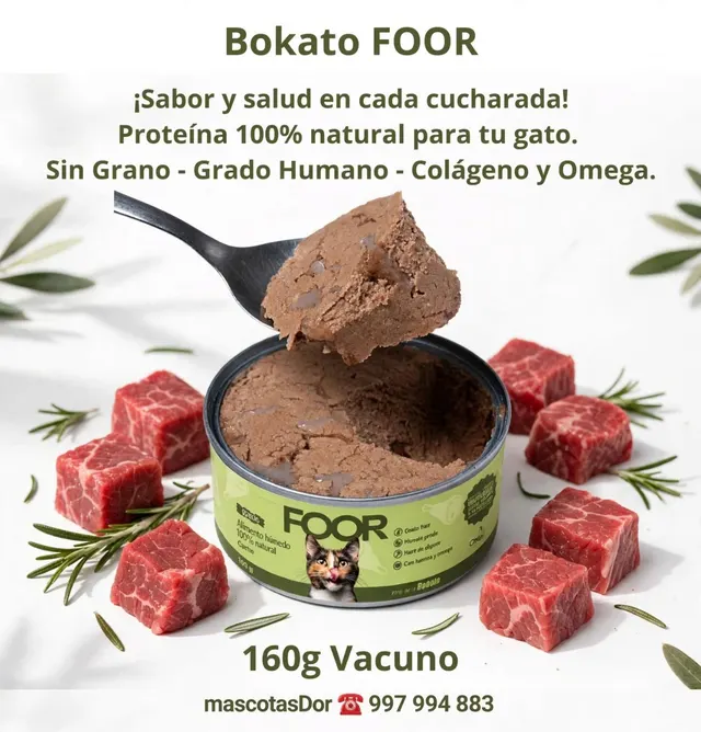 Alimento Húmedo Gatos Vacuno 18 Latas de 160g