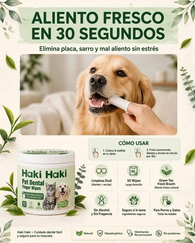 Haki Haki Dedal Limpieza Dental mascotas.