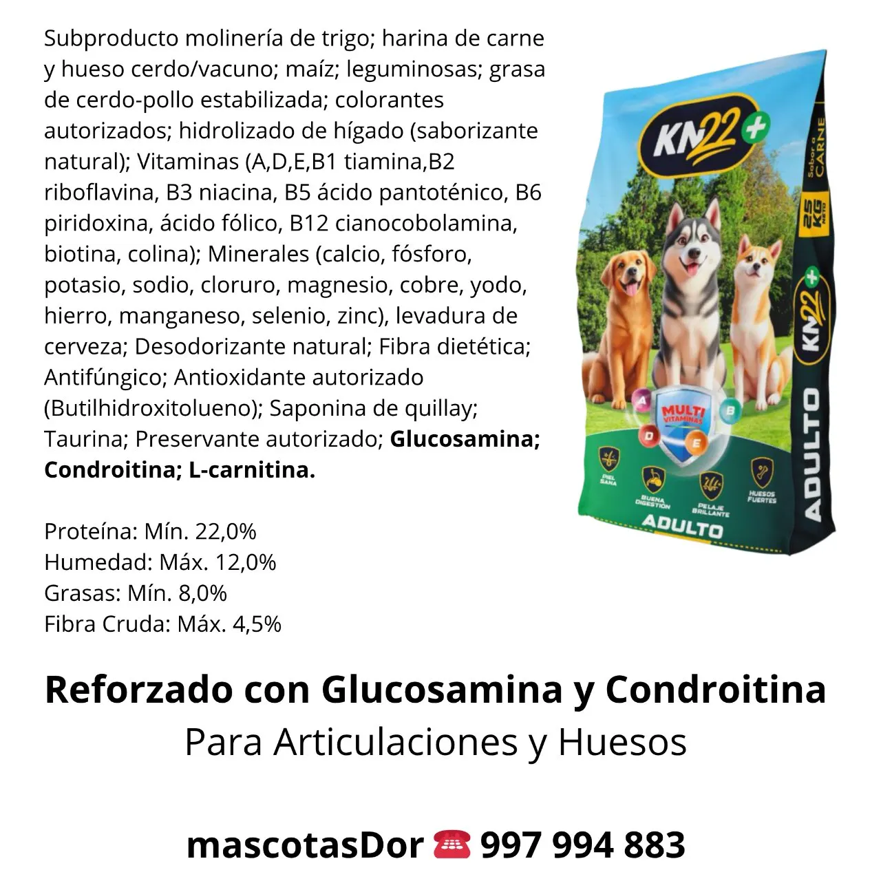 KN22 Adulto Vacuno 25kg