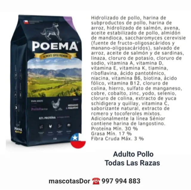 Poema Adulto Pollo 3kg
