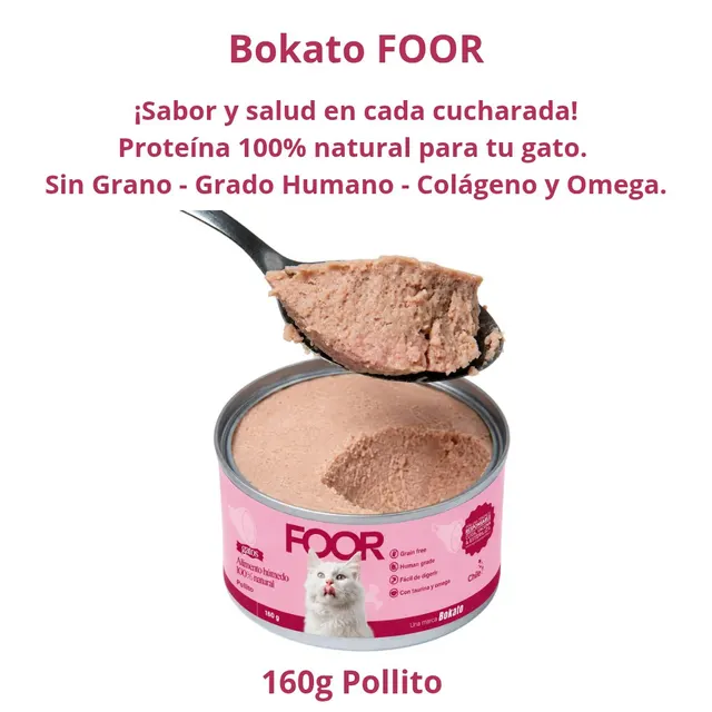 Alimento Húmedo Gatos Pollito 18 Latas de 160g