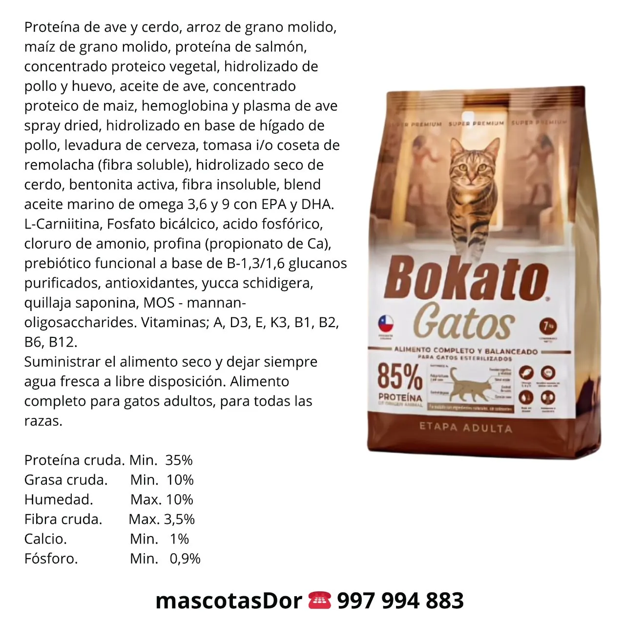 Bokato Gato Adulto 7kg
